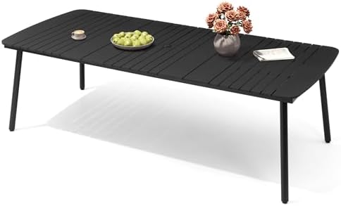 Outdoor Dining Table for 10 People, 93" Patio Rectangle Table - Image 2