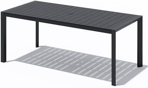 Crestlive Products Outdoor Dining Table for 6, 71" Aluminum Patio Table - Image 2