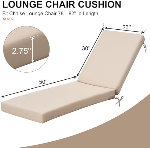 Crestlive Products Chaise Lounge Cushions and Side Table - Image 3