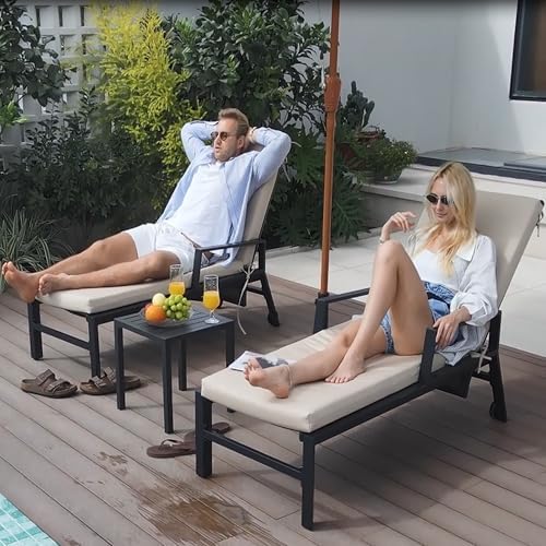 Crestlive Products Chaise Lounge Cushions and Side Table - Image 2