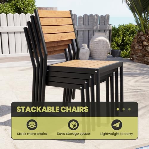 Crestlive 9 Pieces Outdoor Dining Set 83" Patio Table and Chair Sets for 8 - Image 6