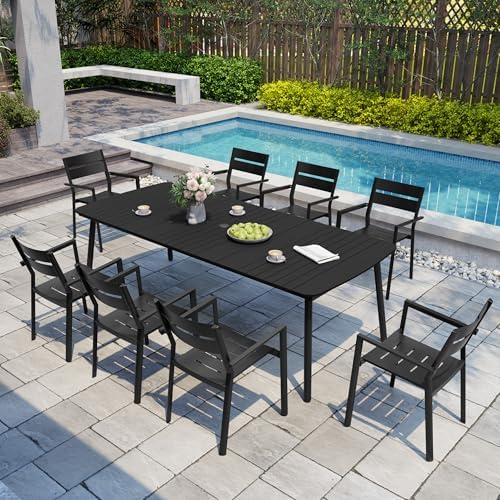 Outdoor Dining Table for 10 People, 93" Patio Rectangle Table - Image 6