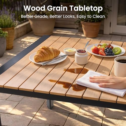 Crestlive 9 Pieces Outdoor Dining Set 83" Patio Table and Chair Sets for 8 - Image 4