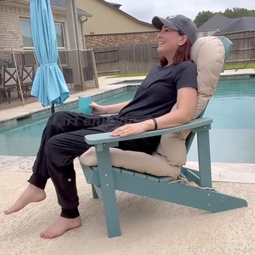 50x20x4 In Adirondack Chair Cushion Set of 2, Thick Outdoor Chair Cushion - Image 3