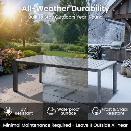 Crestlive Products 9 Pieces Aluminum Outdoor Patio Dining Set of 8 - Image 7
