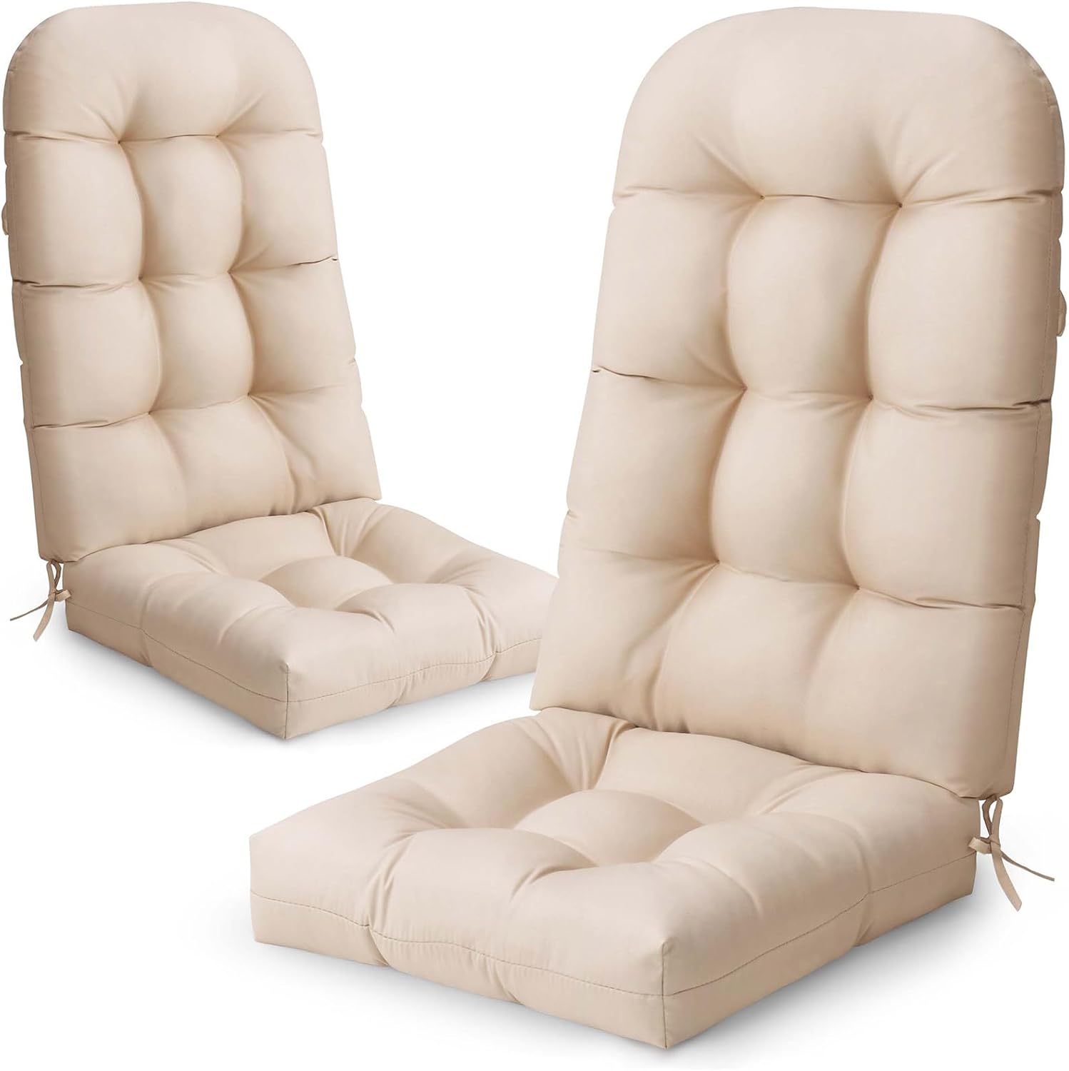 50x20x4 In Adirondack Chair Cushion Set of 2, Thick Outdoor Chair Cushion