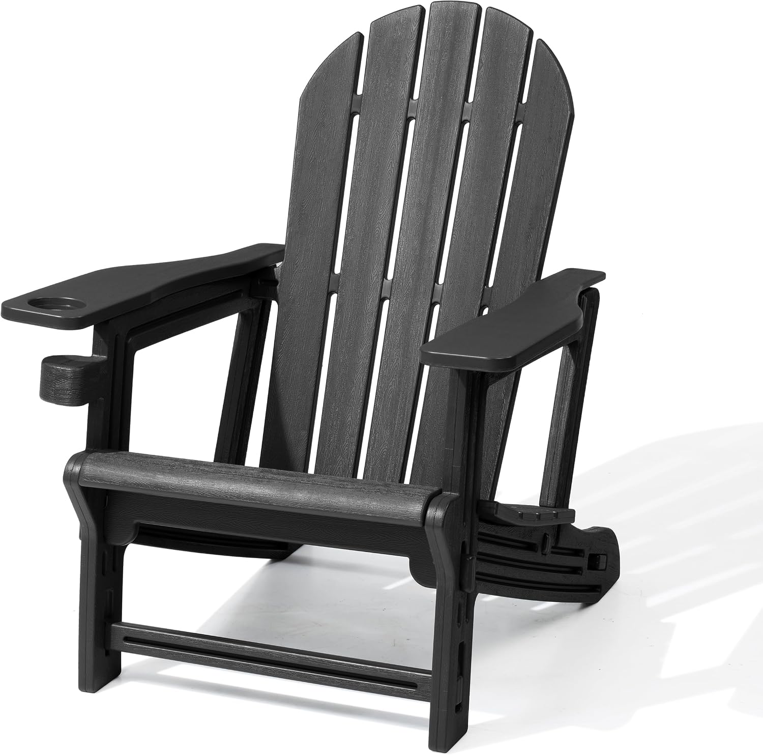 CRESTLIVE HDPE Outdoor Adirondack Chairs with Cup Holder